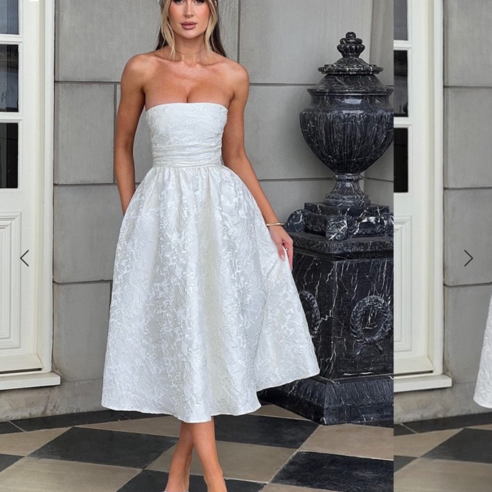 White formal dress